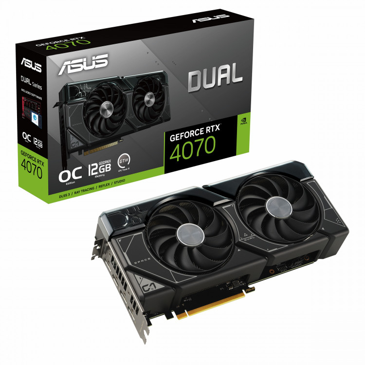 کارت گرافیک ASUS Dual RTX 4070 O12G - Black