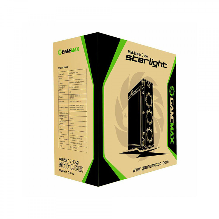 کیس GameMax Starlight FRGB - White