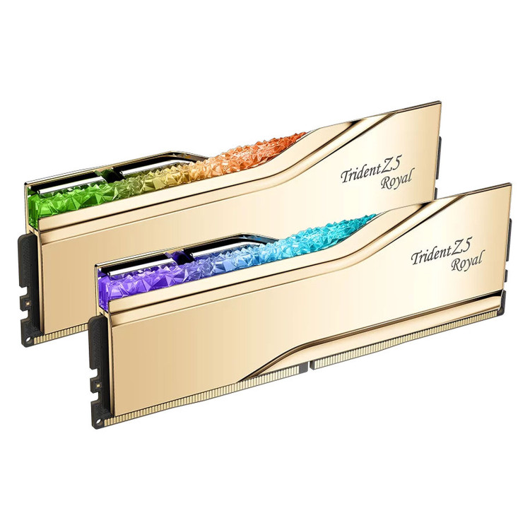 رم G.Skill Trident Z5 Royal 32GB Dual 7200MHz CL34 - Gold